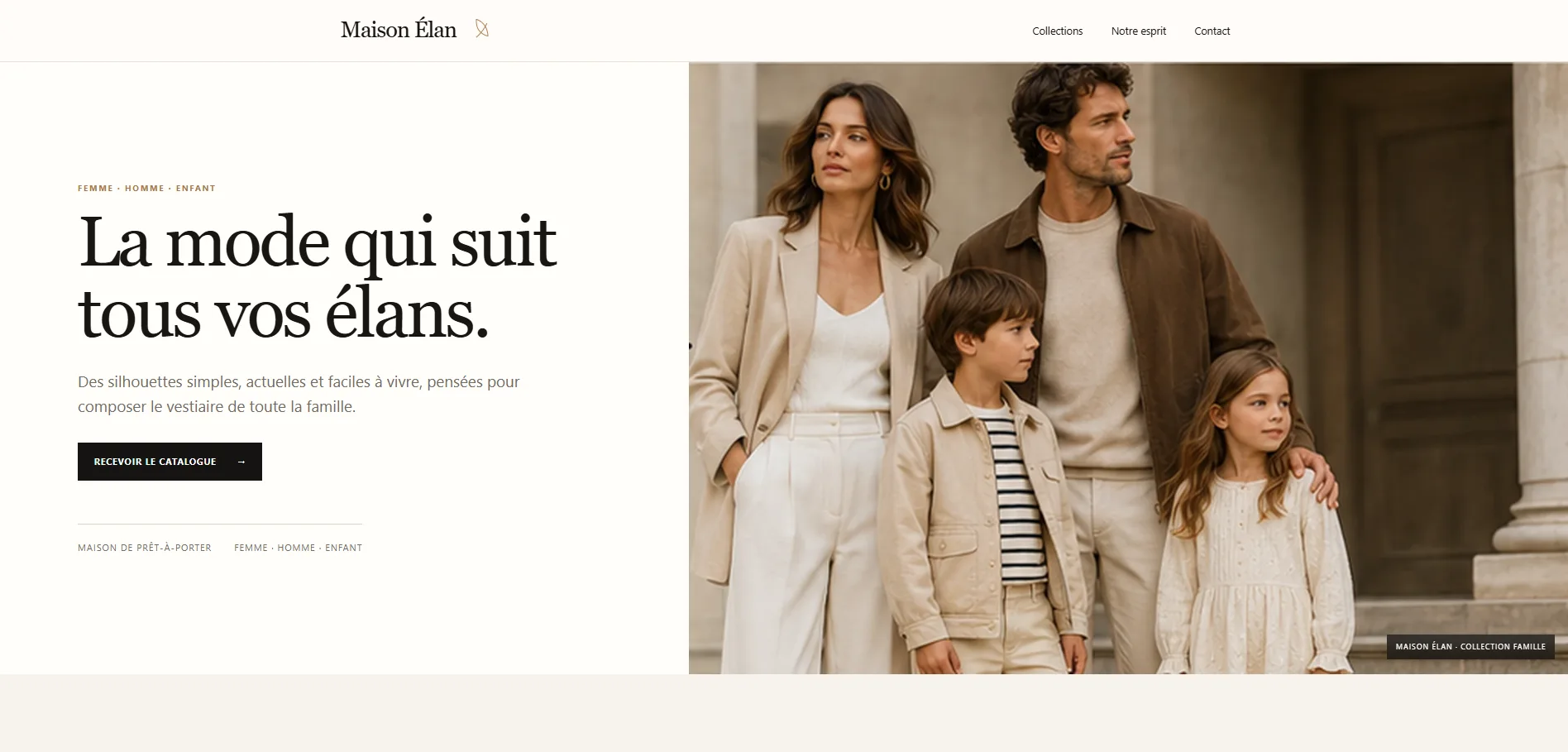 Maison Élan — Mode femme, homme et enfant