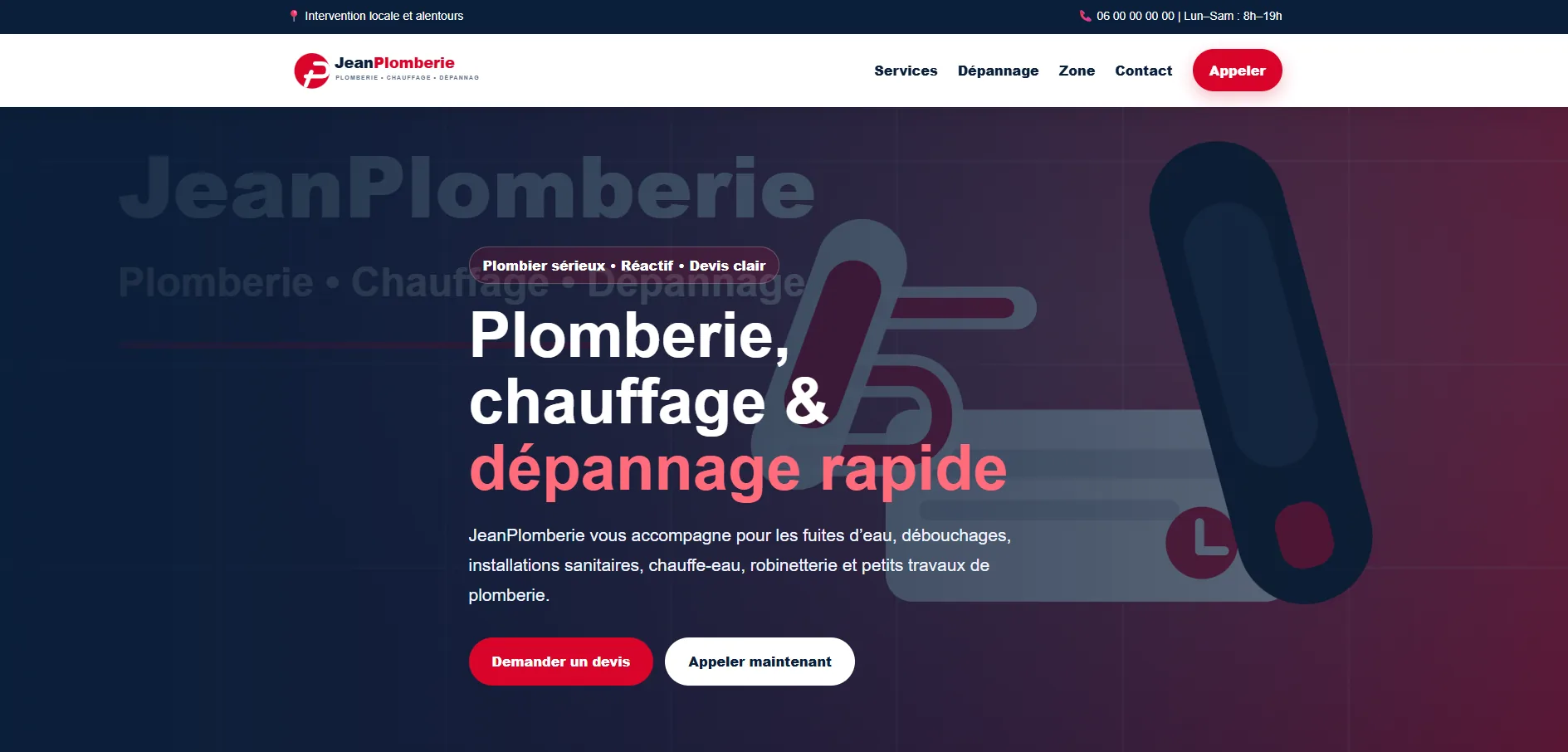 Exemple Jean Plomberie